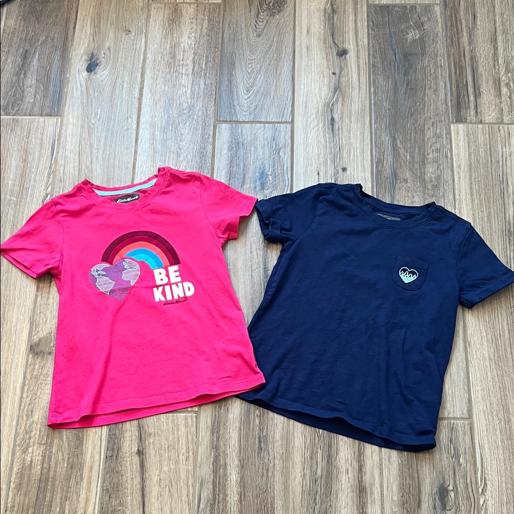 Eddie Bauer Kids 'Be Kind' T-Shirt Set - Pink and Navy